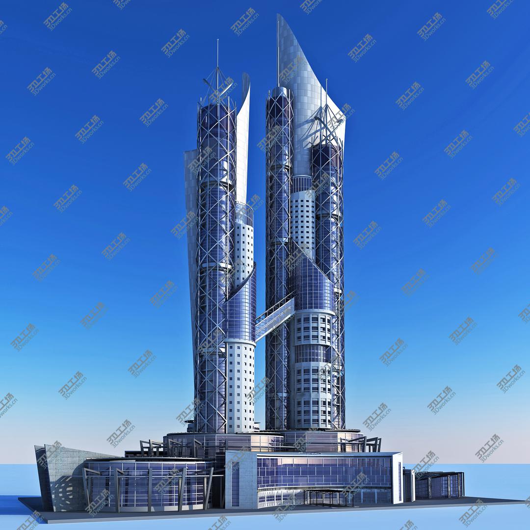 images/goods_img/202104021/3D model Industrial Twin Skyscraper/1.jpg
